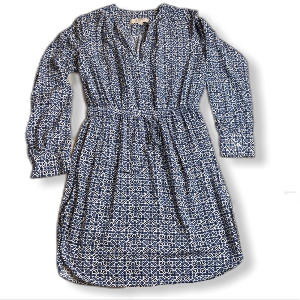 LOFT Cotton Print Dress